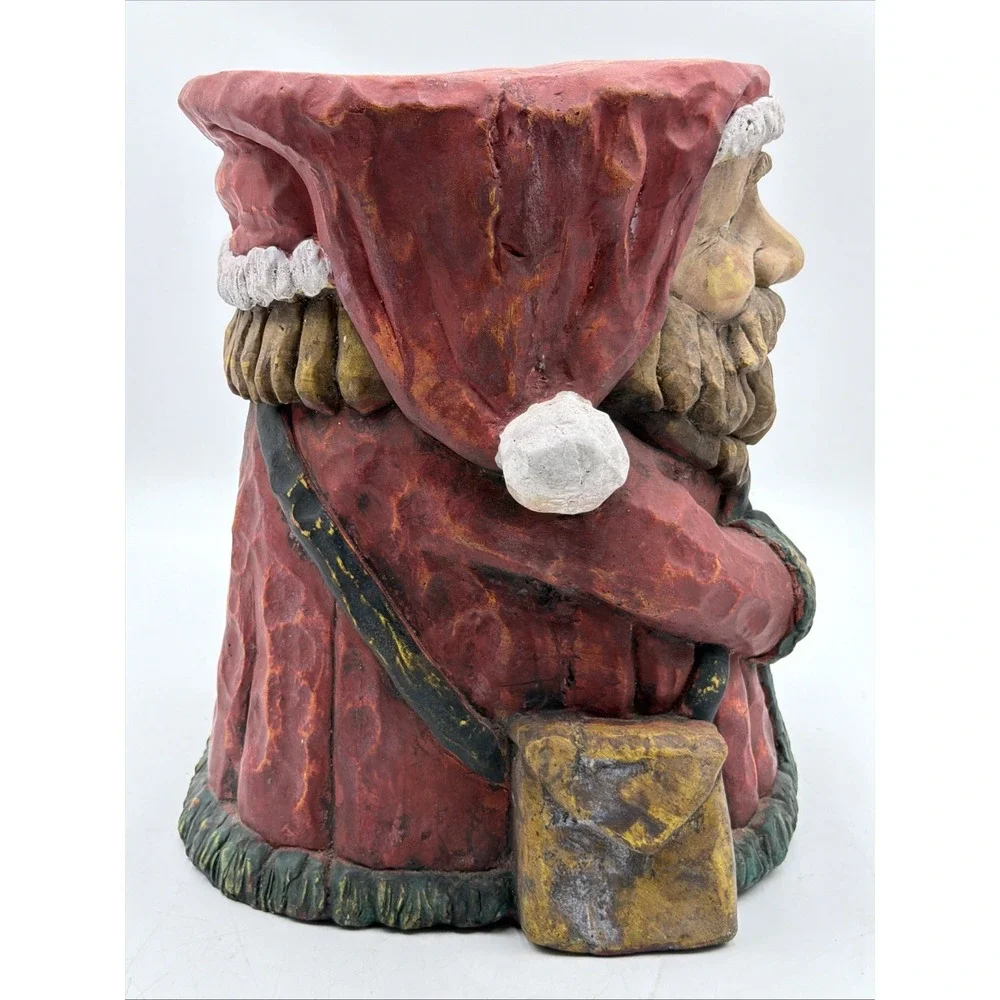 VTG RARE SANTA CLAUS Chalkware Decor 14.5